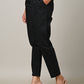 BLACK COTTON PANT FOR WOMEN