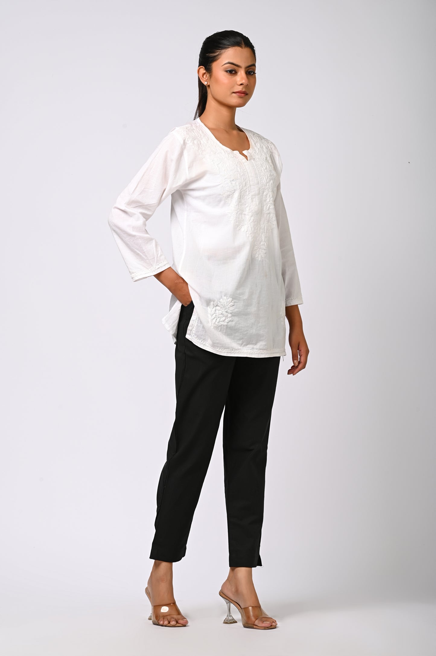 BLACK COTTON PANT FOR WOMEN