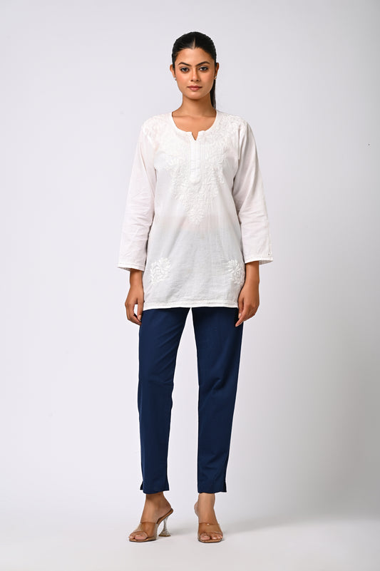 🎁 BLUE COTTON PANT FOR WOMEN (Discount)