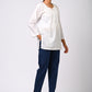 BLUE COTTON PANT FOR WOMEN