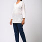 BLUE COTTON PANT FOR WOMEN
