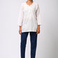 BLUE COTTON PANT FOR WOMEN