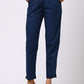 BLUE COTTON PANT FOR WOMEN