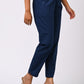 BLUE COTTON PANT FOR WOMEN