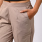 GREY COTTON PANT FOR WOMEN