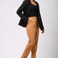 COFFEE COTTON PANT FOR WOMEN