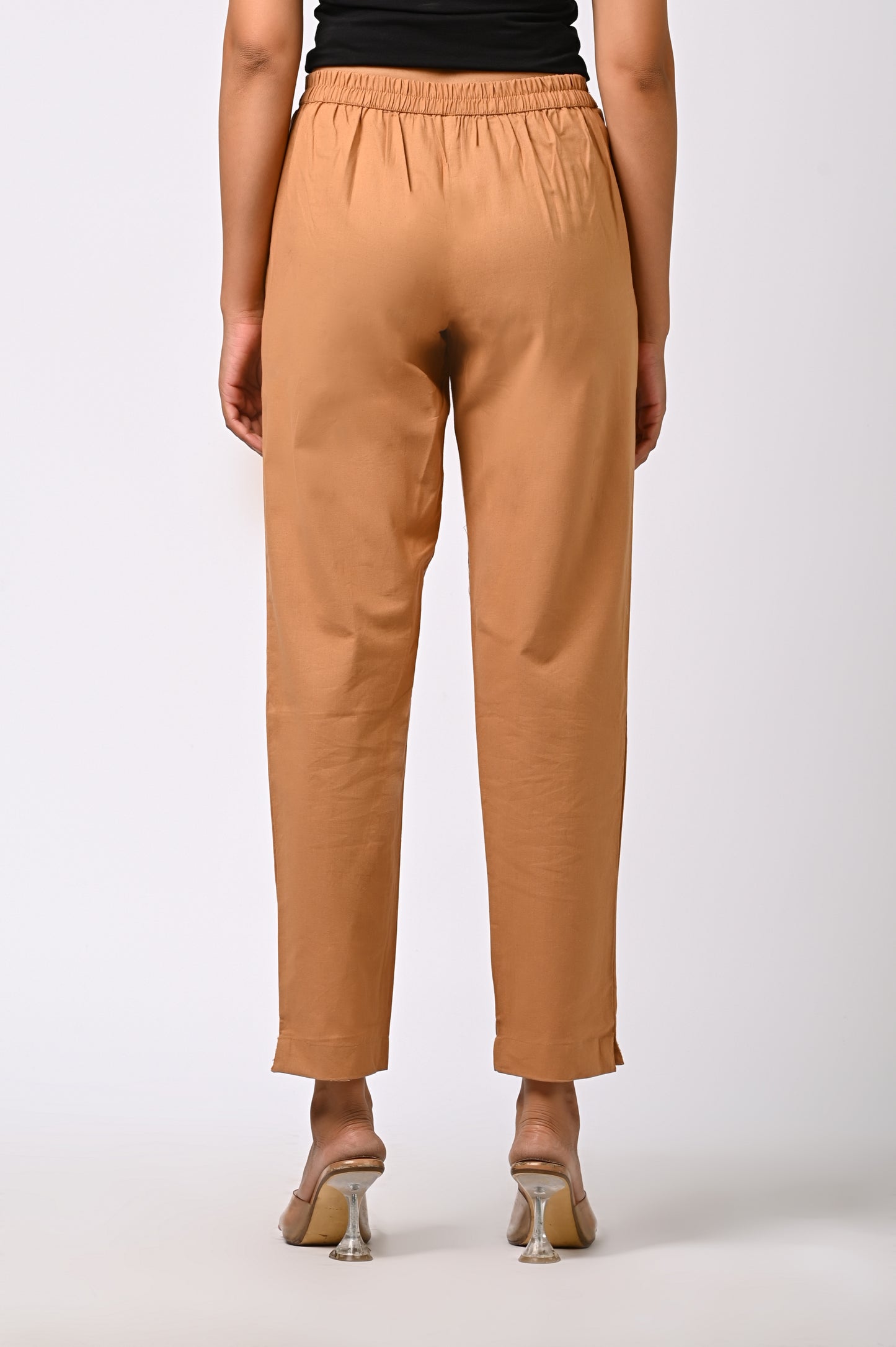 COFFEE COTTON PANT FOR WOMEN