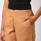 COFFEE COTTON PANT FOR WOMEN