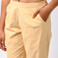 BEIGE COTTON PANT FOR WOMEN