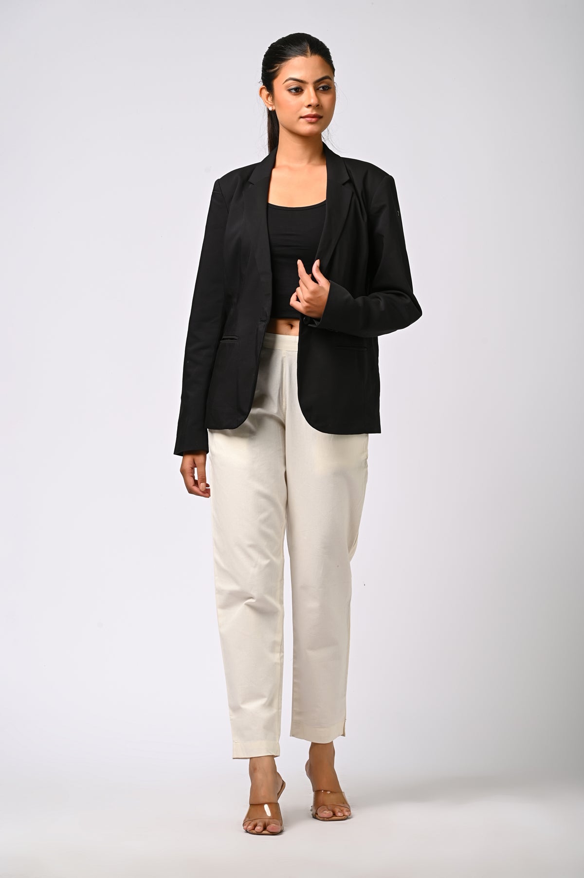 WHITE COTTON PANT FOR WOMEN