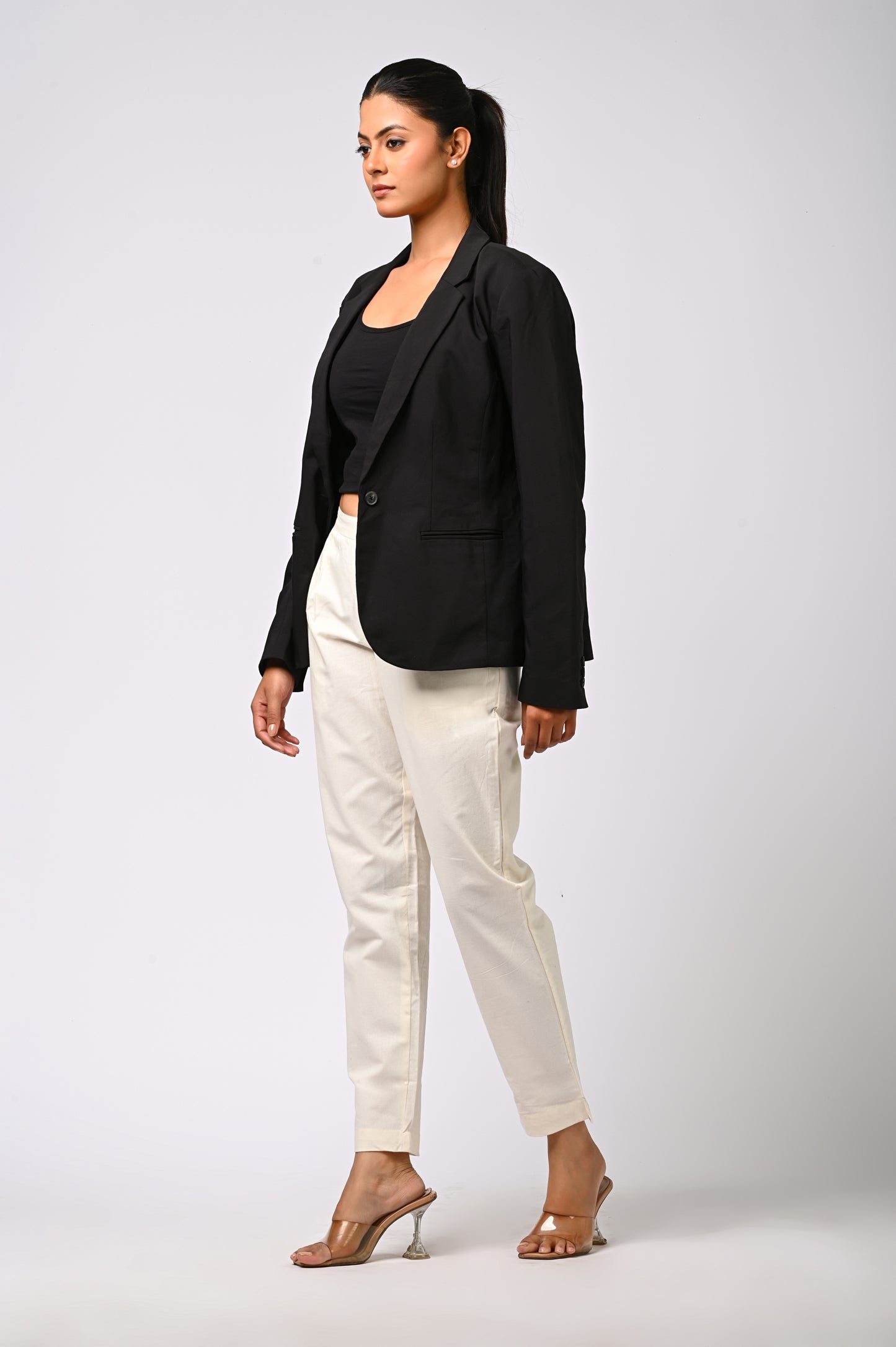WHITE COTTON PANT FOR WOMEN