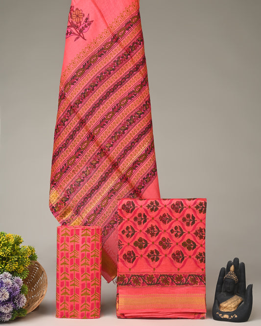 Maheshwari Silk Suit Set