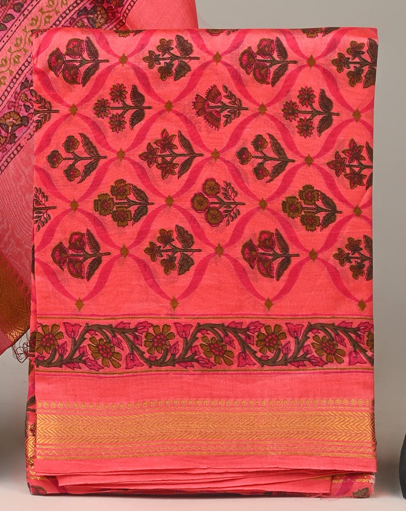 Maheshwari Silk Suit Set