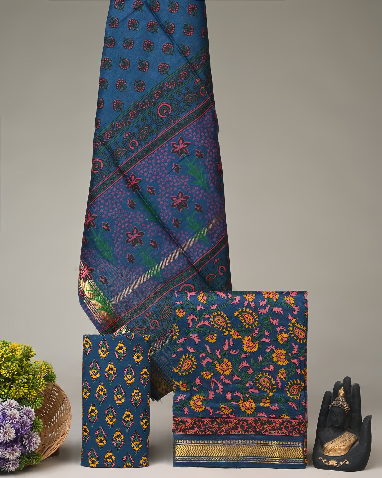 Maheshwari Silk Suit Set
