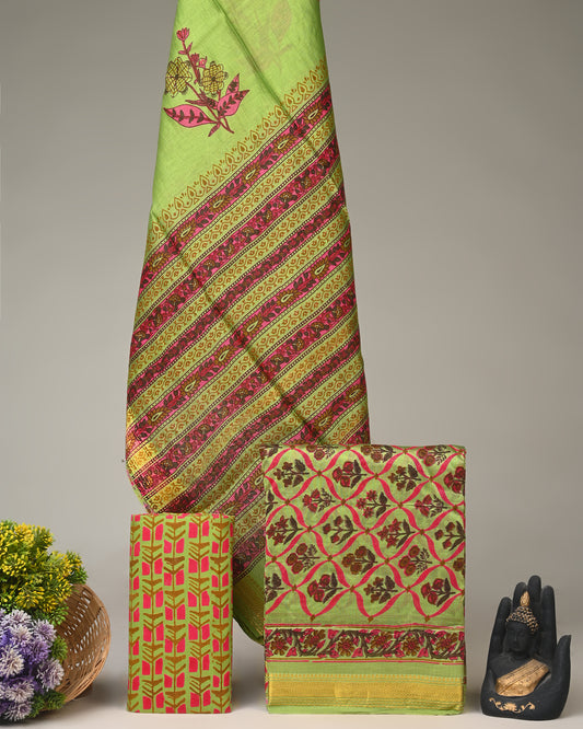 Maheshwari Silk Suit Set
