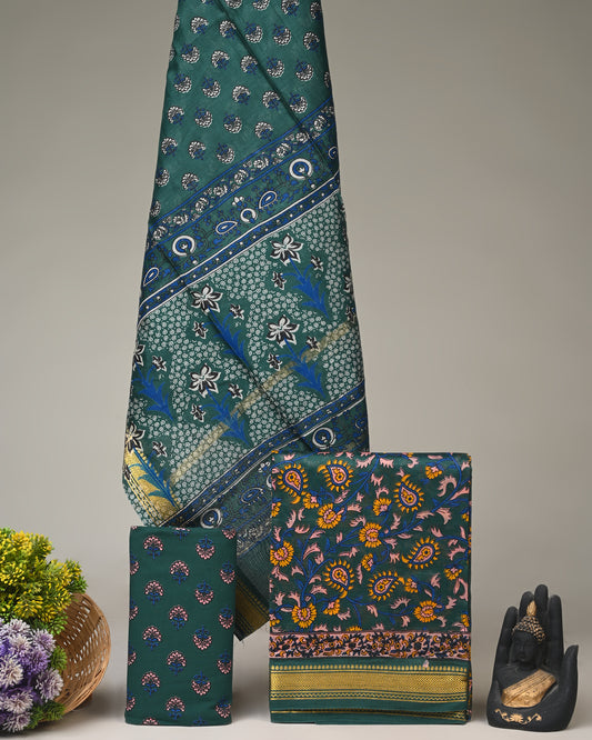 Maheshwari Silk Suit Set