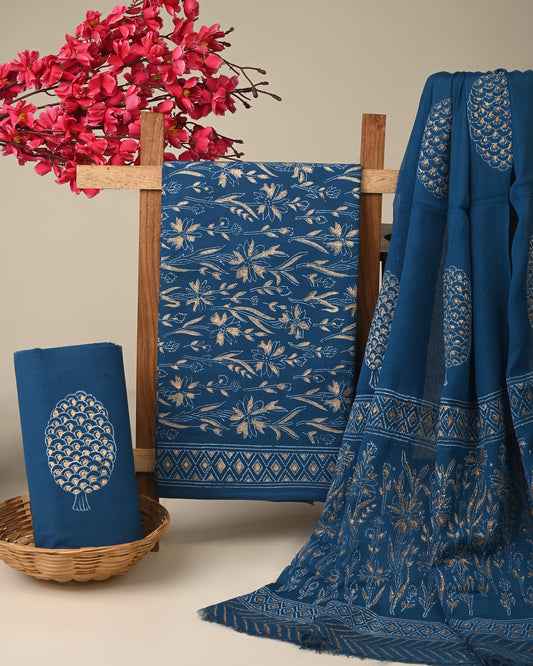 CHIFFON DUPATTA COTTON SUIT