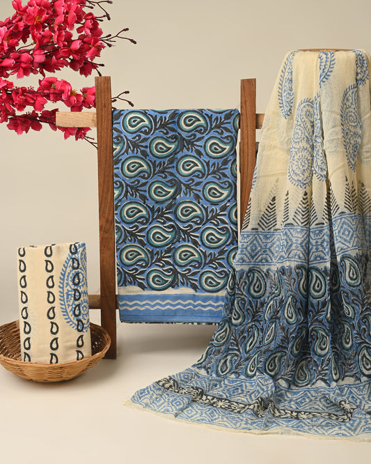 CHIFFON DUPATTA COTTON SUIT