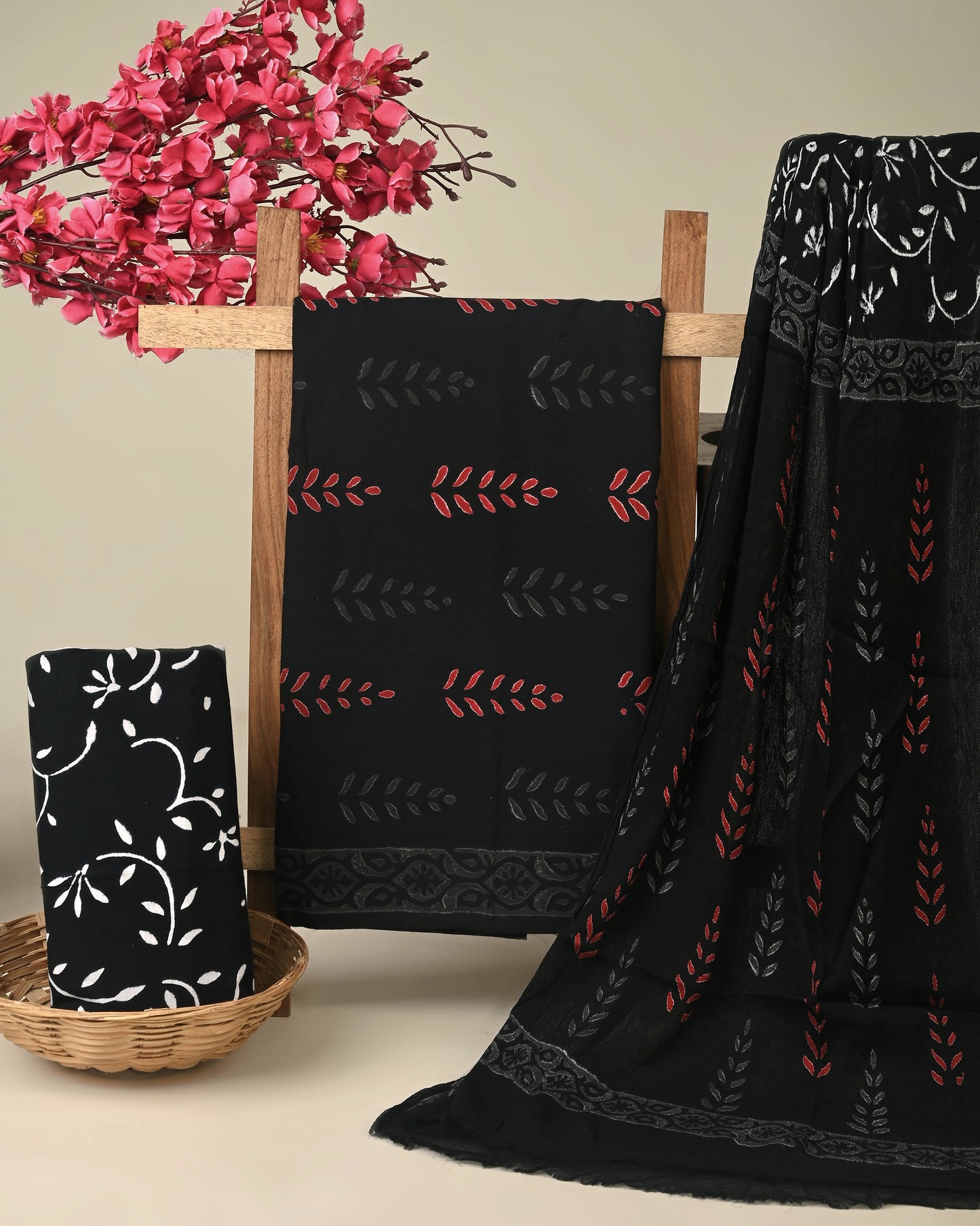 CHIFFON DUPATTA COTTON SUIT