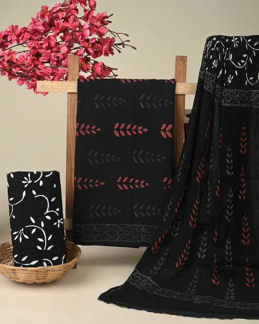 CHIFFON DUPATTA COTTON SUIT