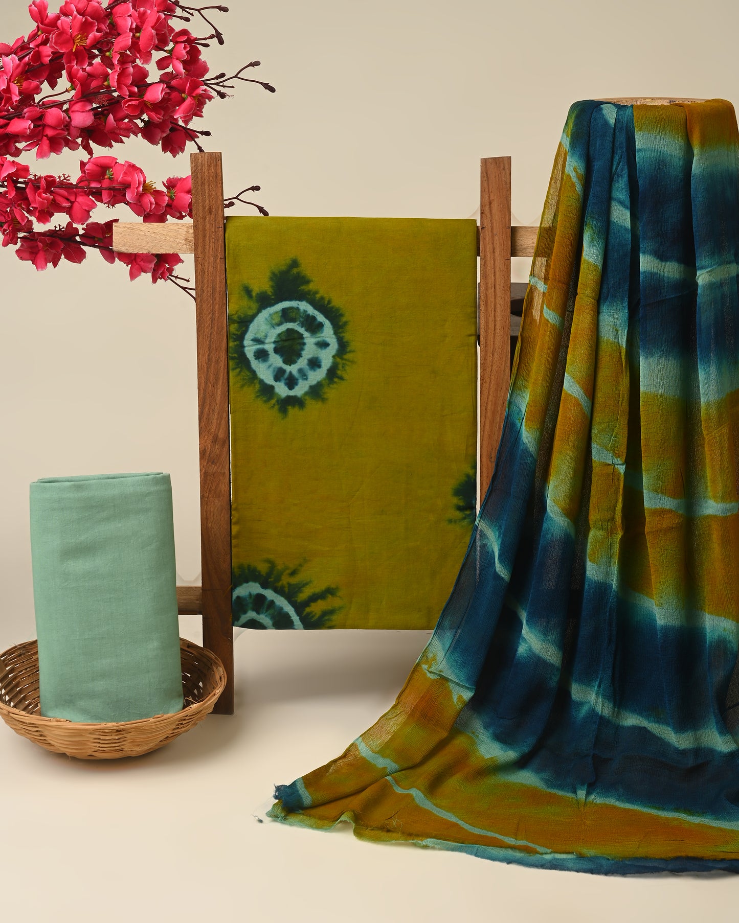 CHIFFON DUPATTA COTTON SUIT