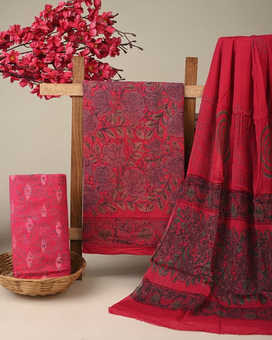 CHIFFON DUPATTA COTTON SUIT