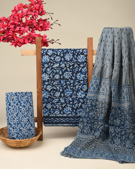 CHIFFON DUPATTA COTTON SUIT