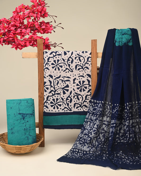 CHIFFON DUPATTA COTTON SUIT