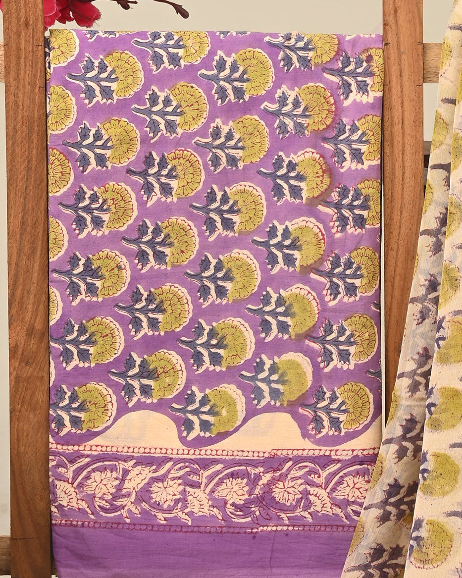 CHIFFON DUPATTA COTTON SUIT