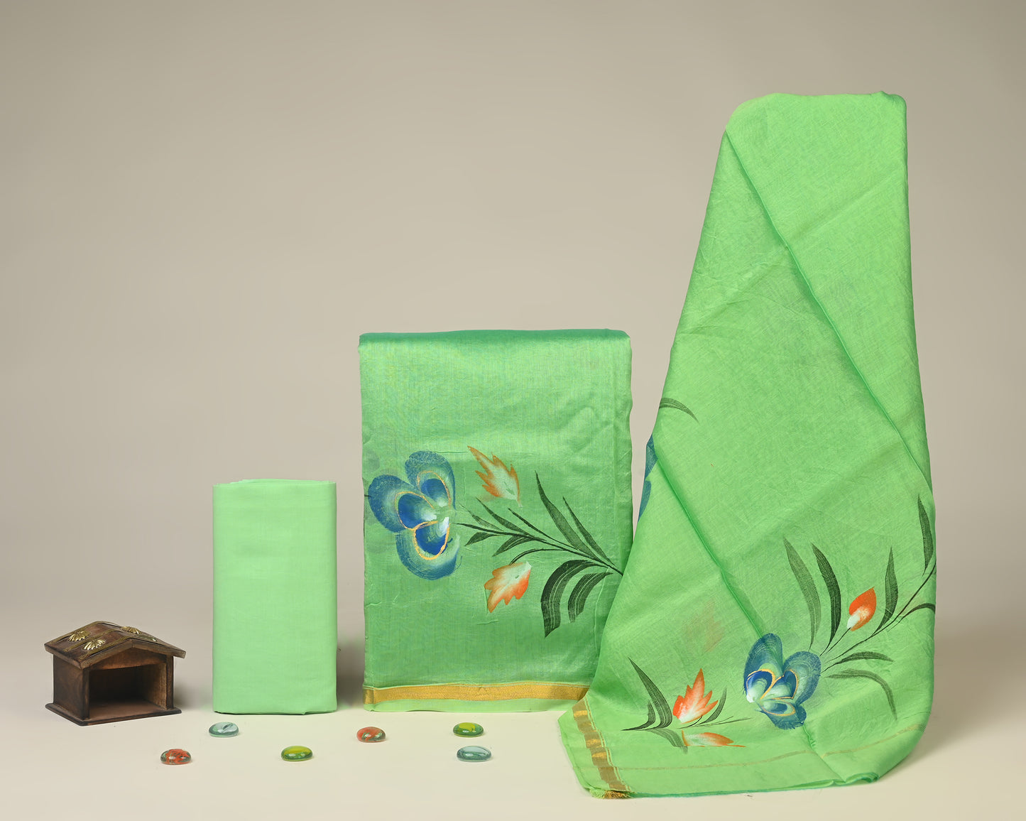 Chanderi Silk Suit Set