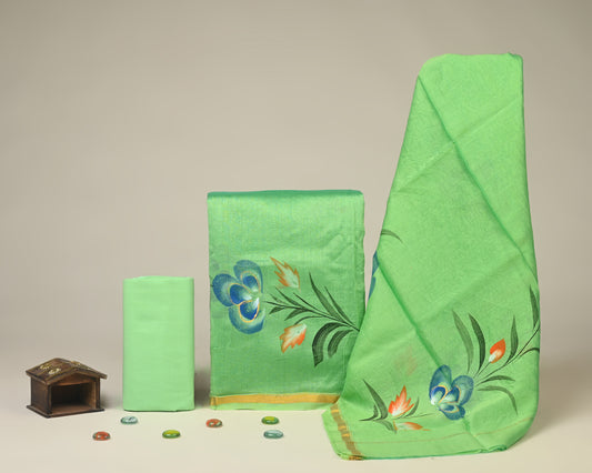 Chanderi Silk Suit Set