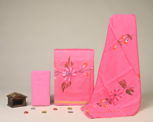 Chanderi Silk Suit Set