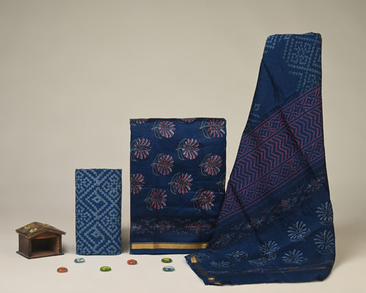 Chanderi Silk Suit Set