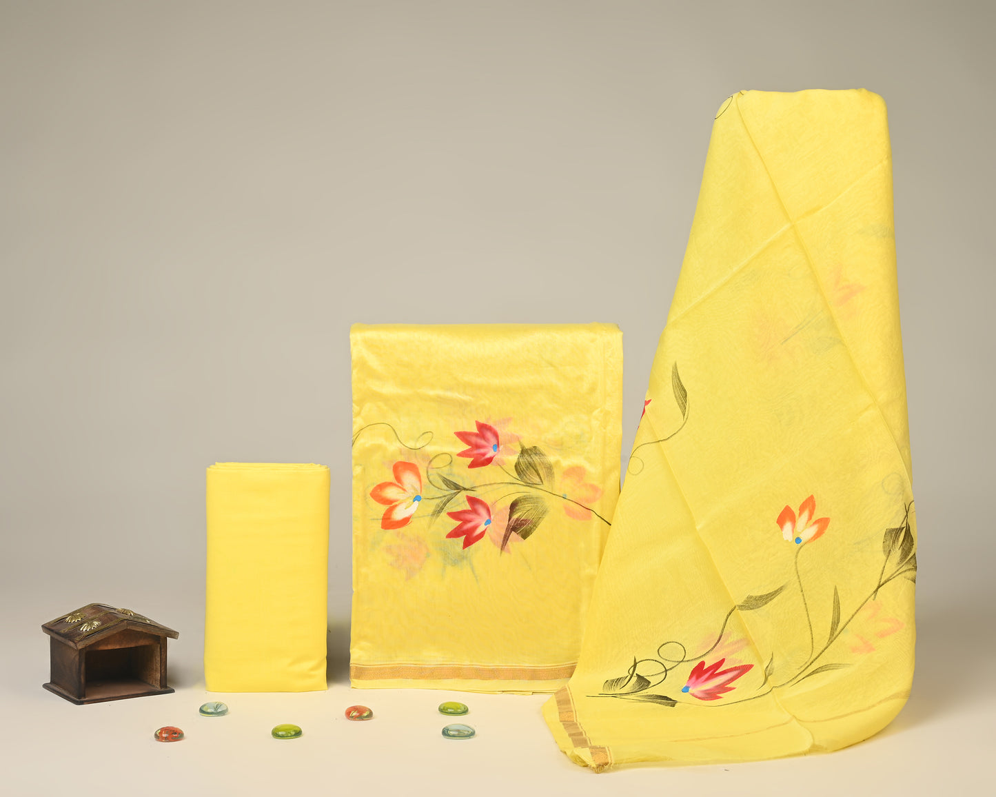 Chanderi Silk Suit Set