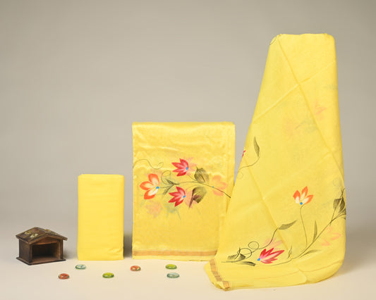Chanderi Silk Suit Set