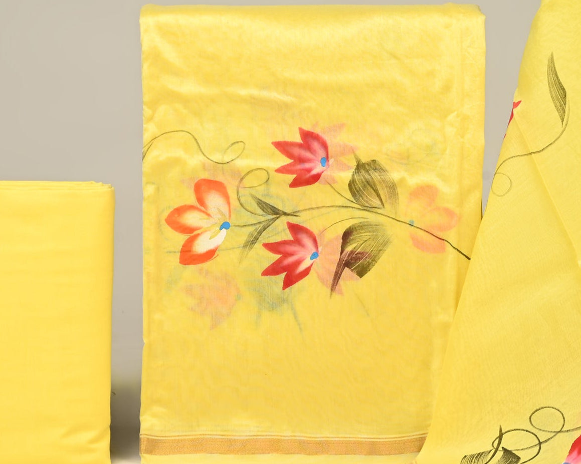 Chanderi Silk Suit Set