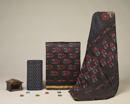 Chanderi Silk Suit Set