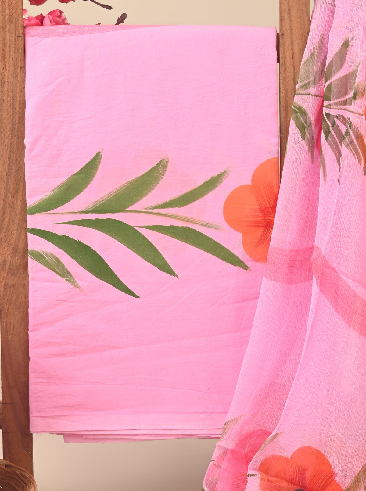 CHIFFON DUPATTA COTTON SUIT