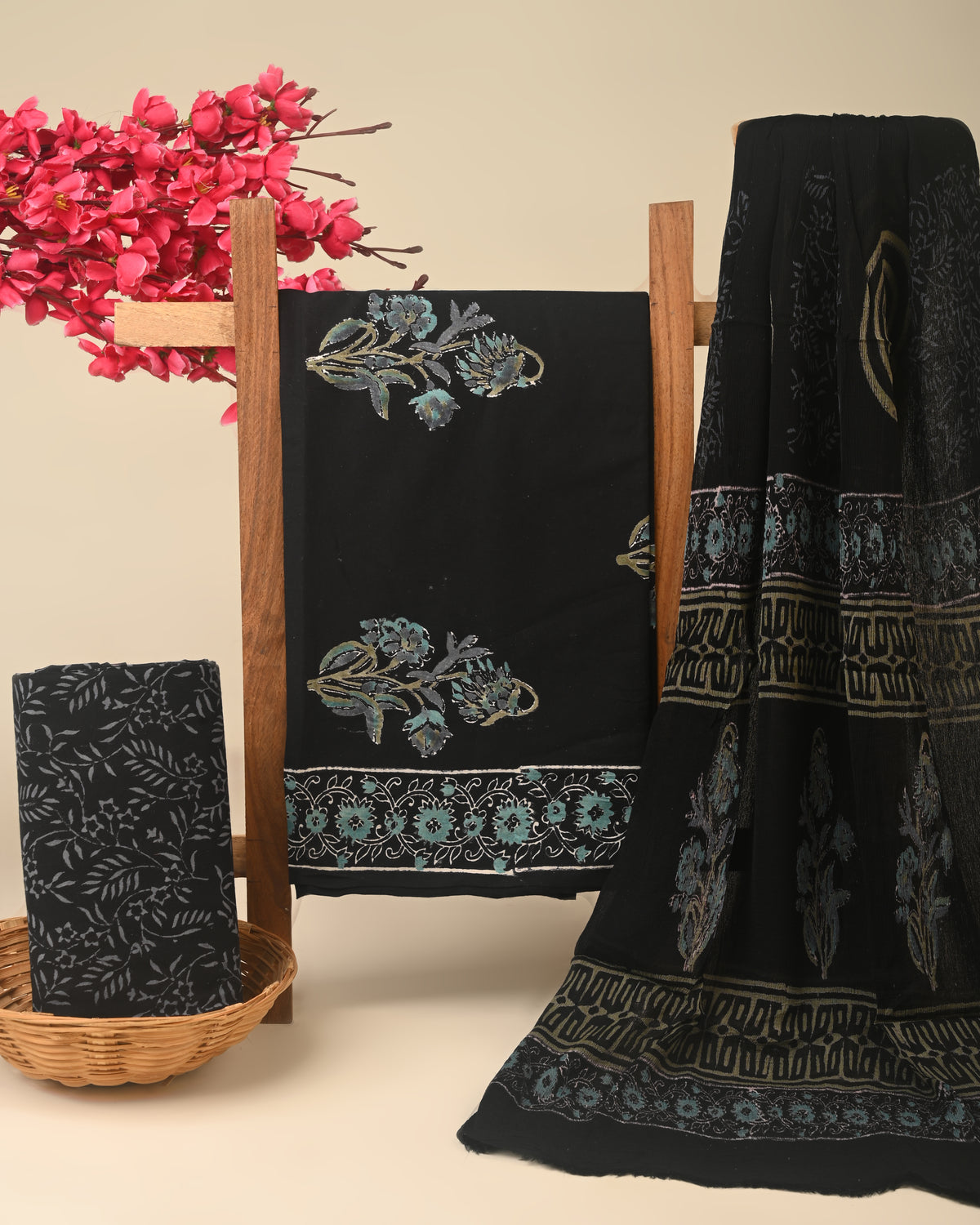CHIFFON DUPATTA COTTON SUIT