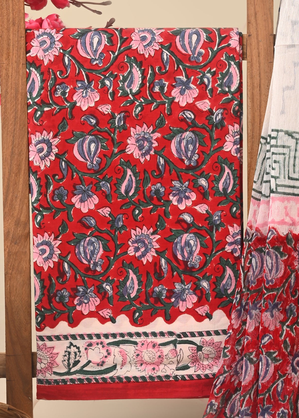 CHIFFON DUPATTA COTTON SUIT