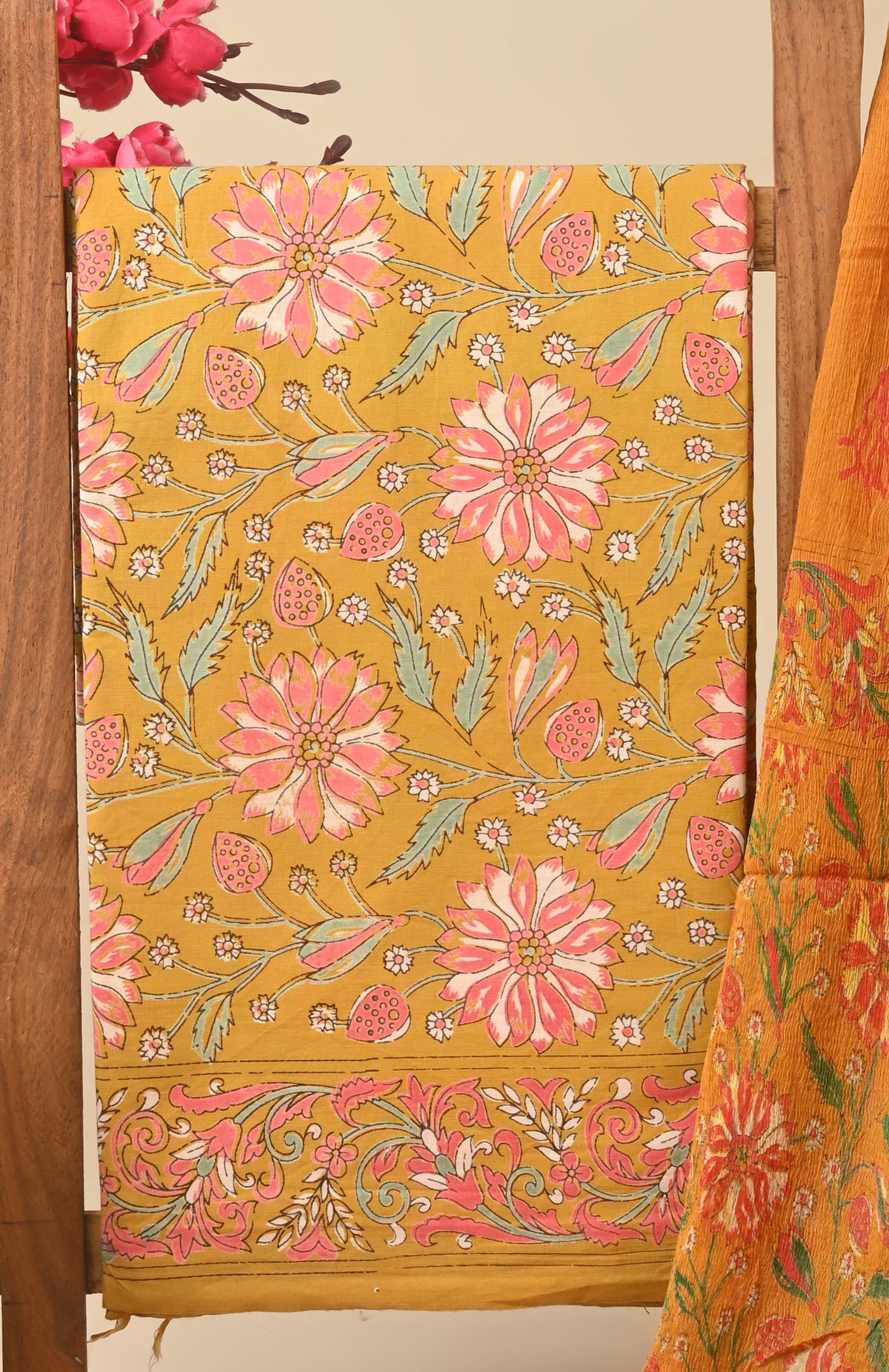 CHIFFON DUPATTA COTTON SUIT