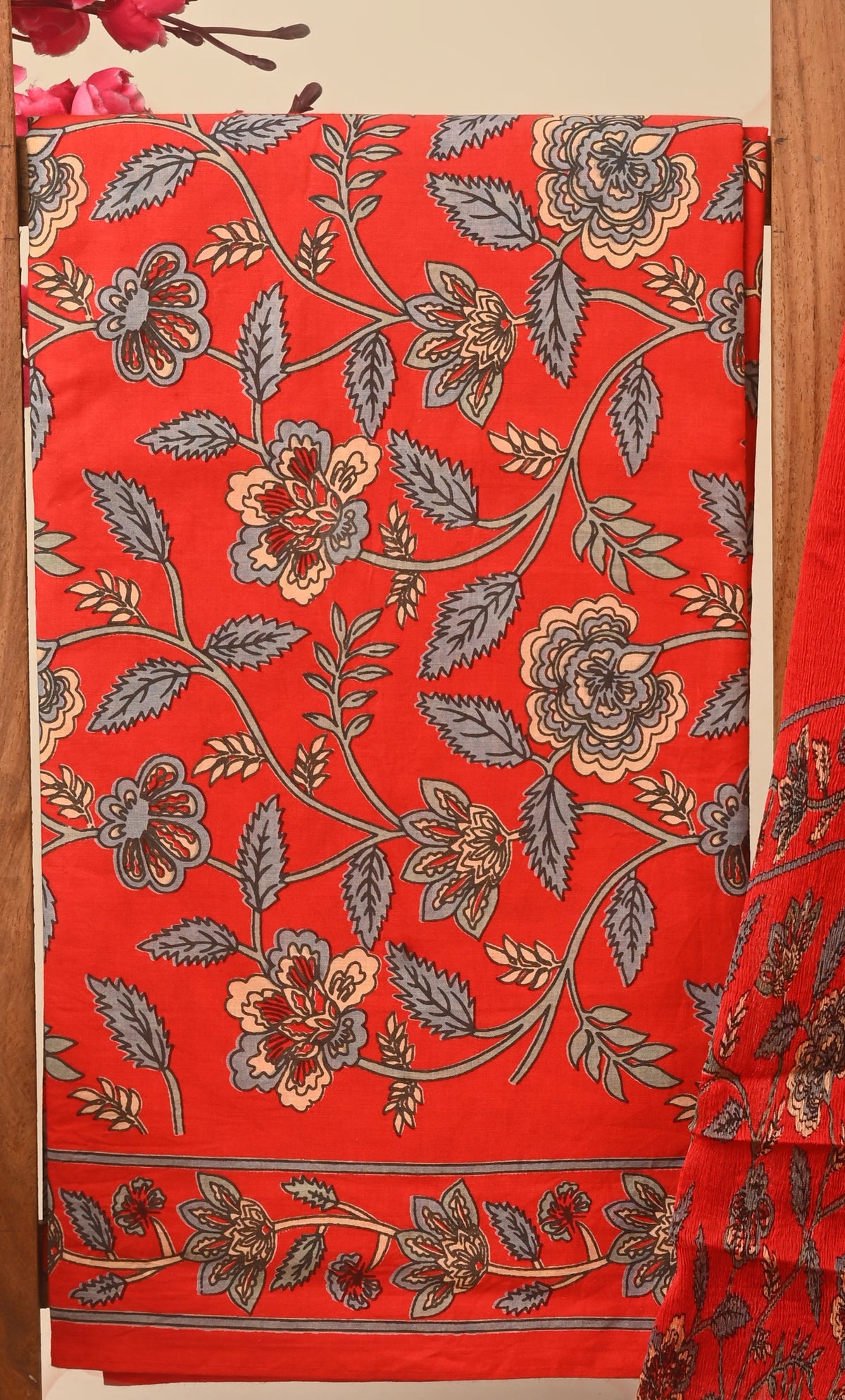 CHIFFON DUPATTA COTTON SUIT