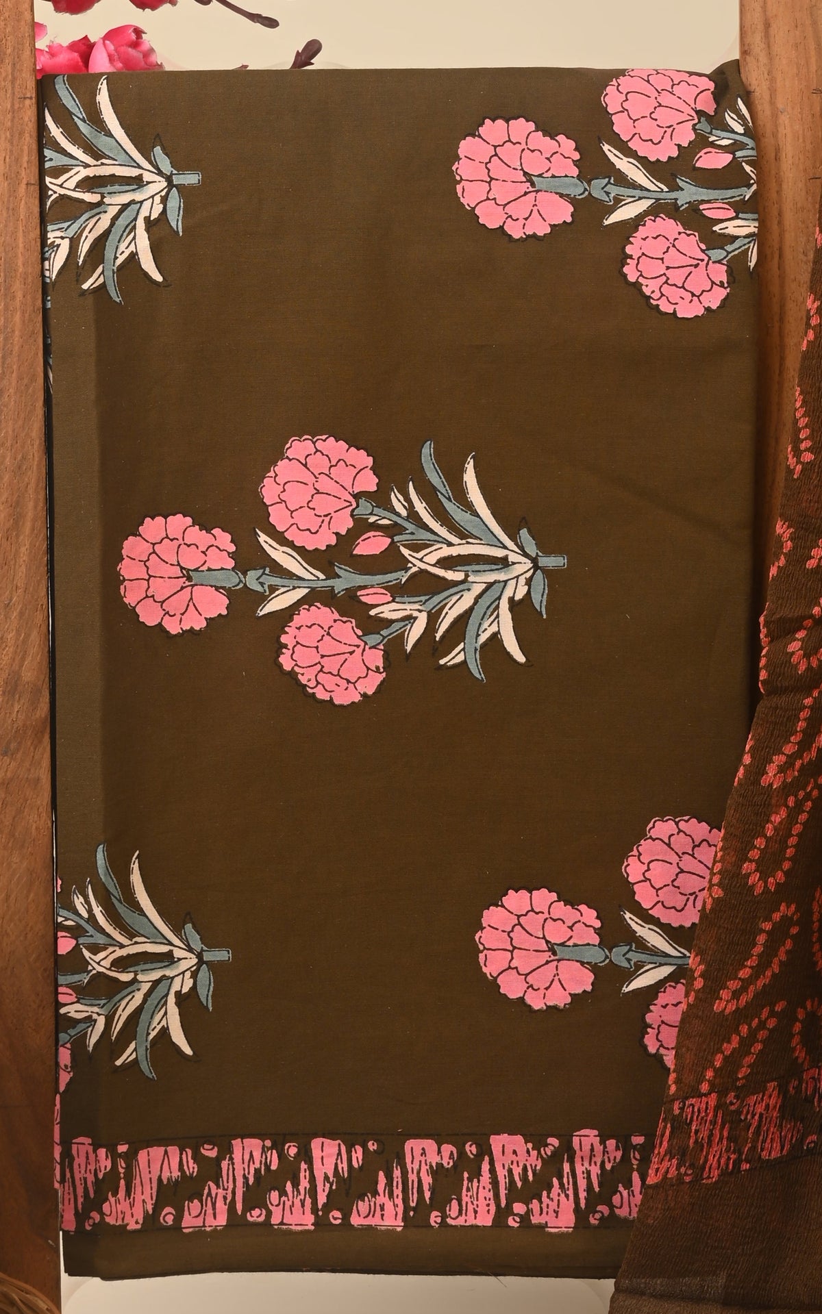 CHIFFON DUPATTA COTTON SUIT