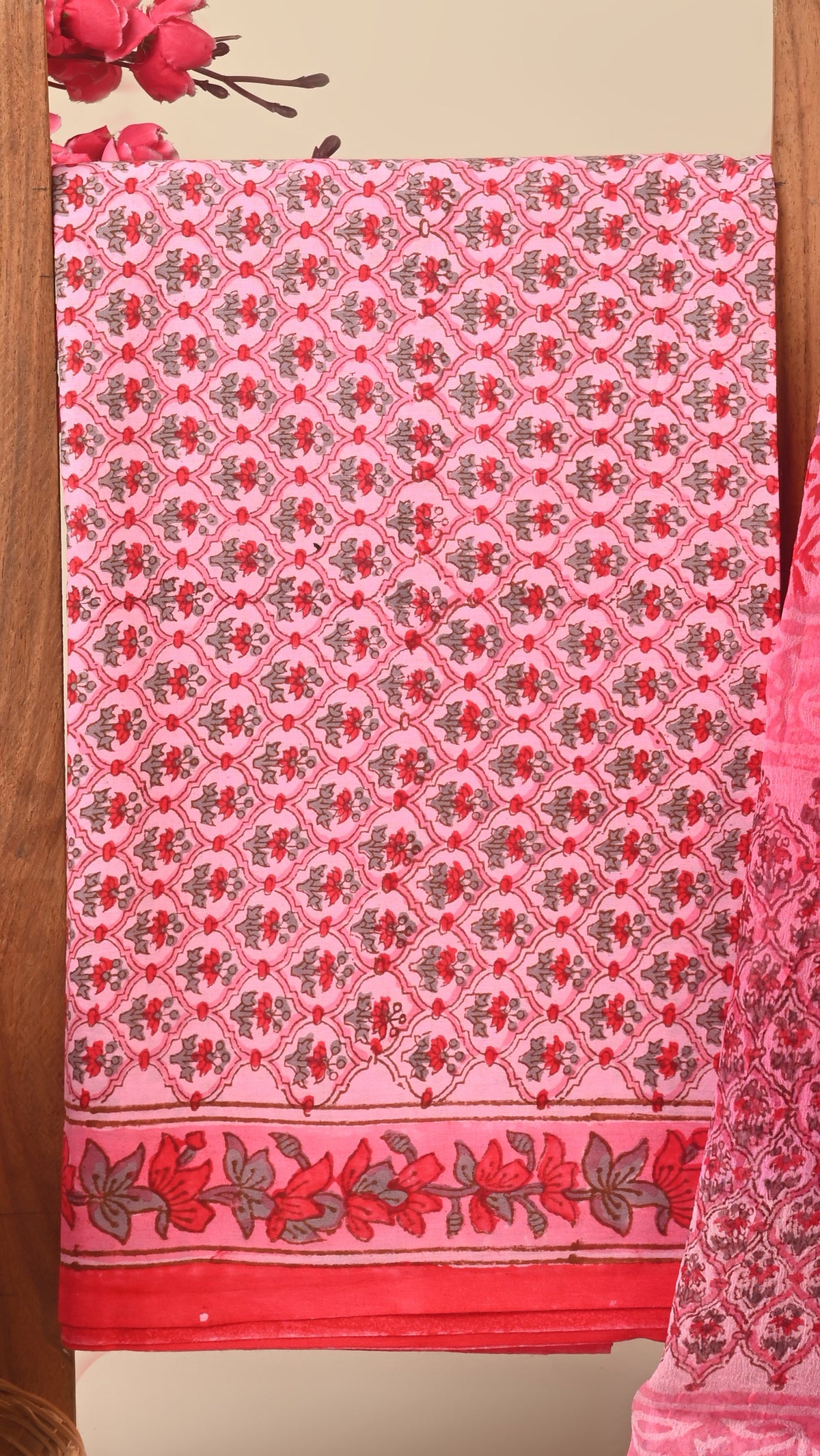 CHIFFON DUPATTA COTTON SUIT