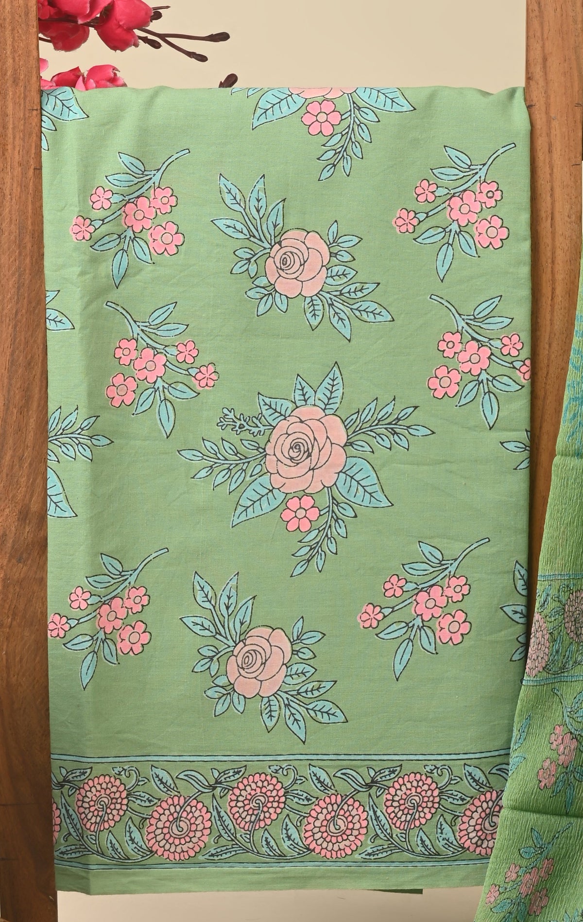 CHIFFON DUPATTA COTTON SUIT