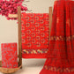 CHIFFON DUPATTA COTTON SUIT
