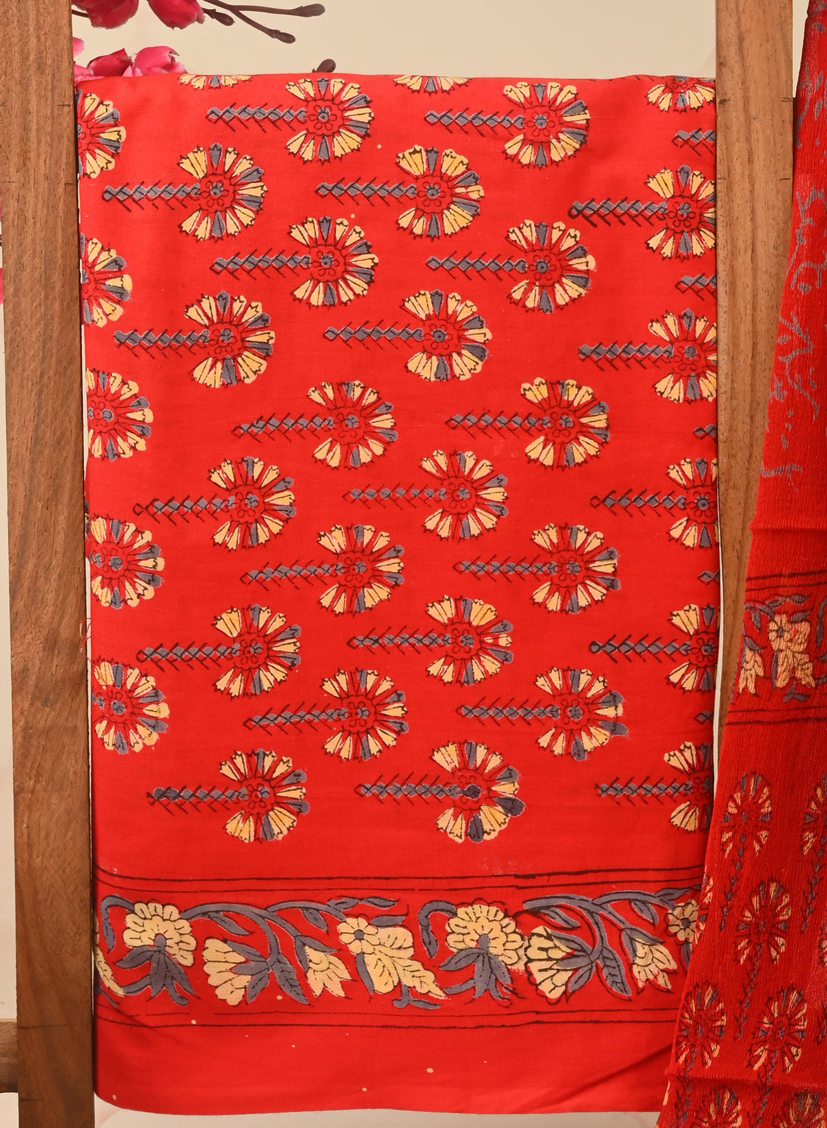 CHIFFON DUPATTA COTTON SUIT