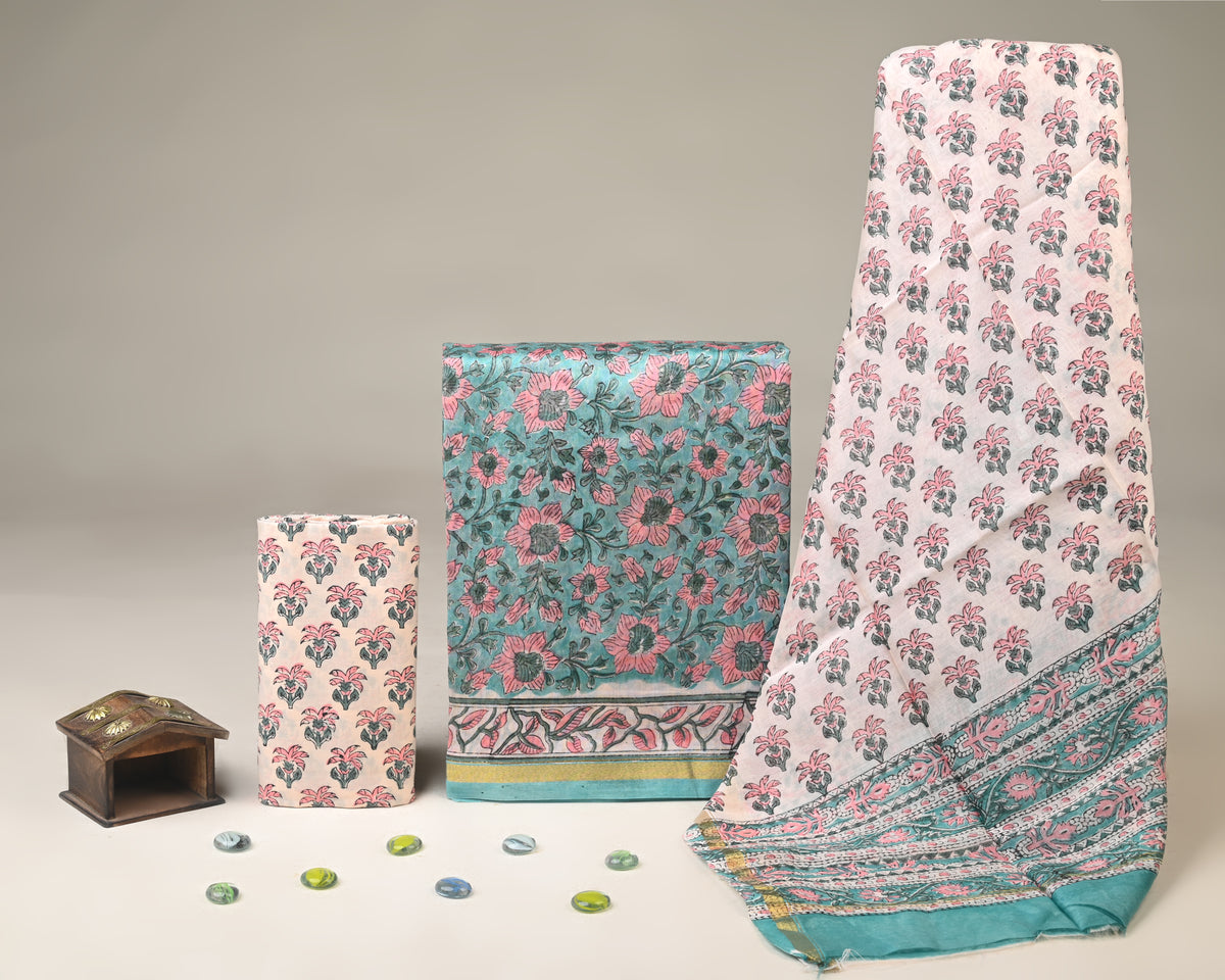 Chanderi Silk Suit Set