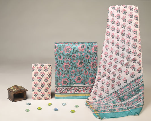 Chanderi Silk Suit Set