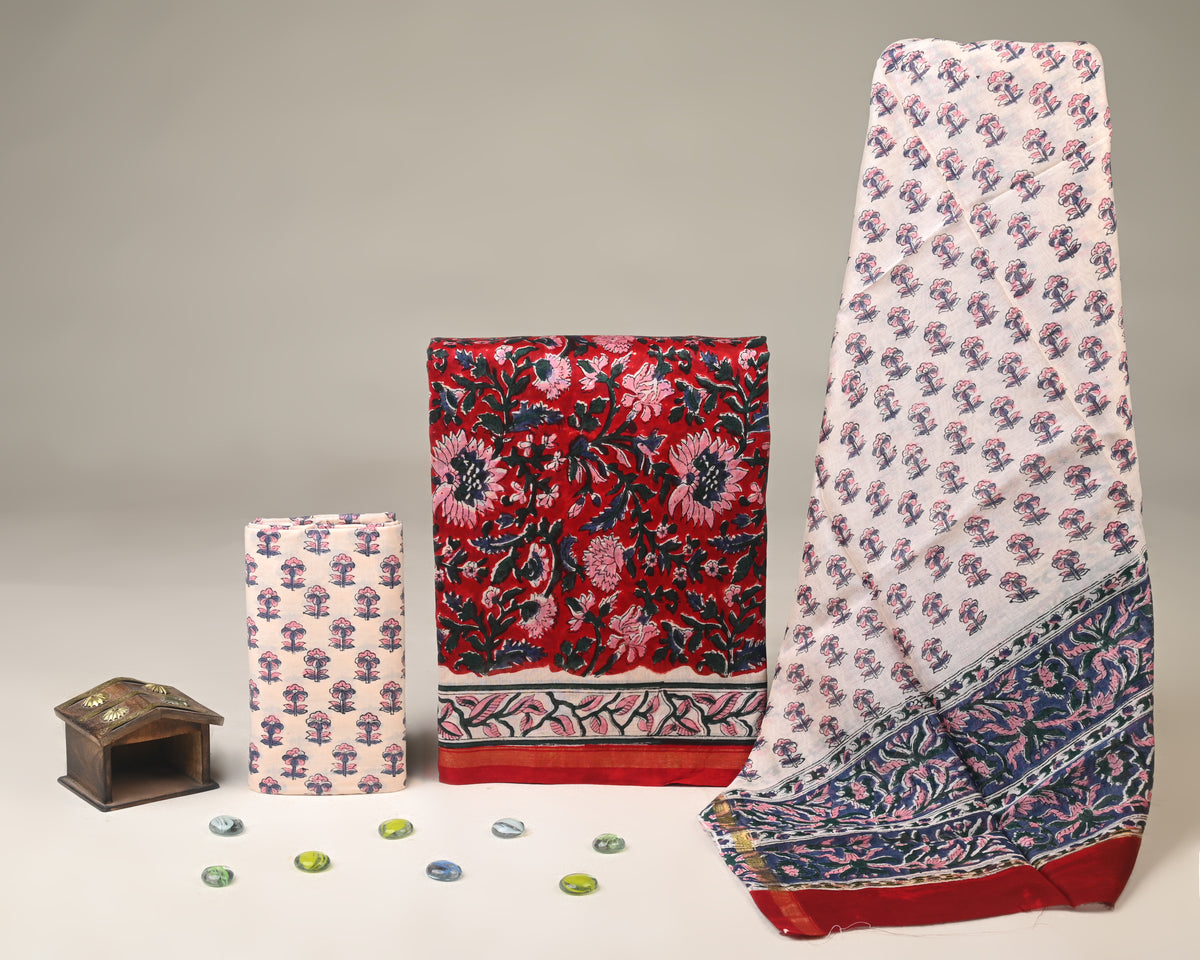 Chanderi Silk Suit Set